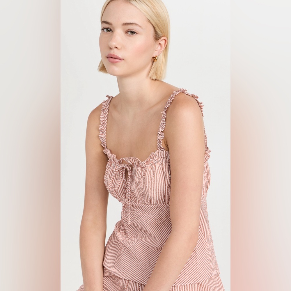 Wayf Ruched Cami Top - Picture 3 of 11